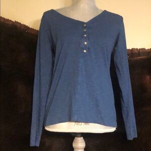 Horny Toad Blue Long Sleeve Top